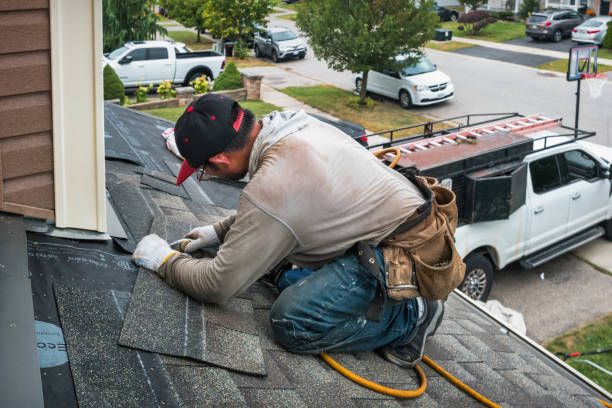 Professional Roofing technician working in Omaha, TX